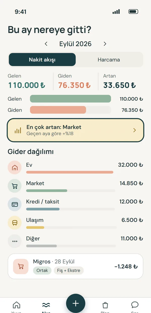 Akış ekranı: bu ay nereye gitti